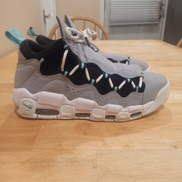 Nike Other - Nike Air More Money Island Green Wolf Grey Snickers